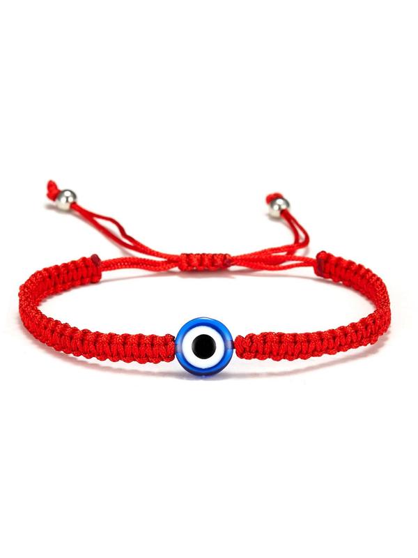 Eye Charm String Bracelet, Fashionable Adjustable Bracelet for Women & Men, Fashion Jewelry for Party, Daily Decor, Trendy All-match & Exquisite Jewelry for Birthday Gift