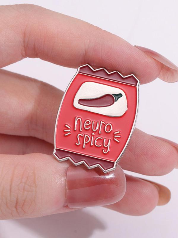 Neuro Spicy Sauce Badge, Cute Brooch, Fashion Accessories for Women & Men, Trendy All-match & Exquisite Brooch for Birthday Gift