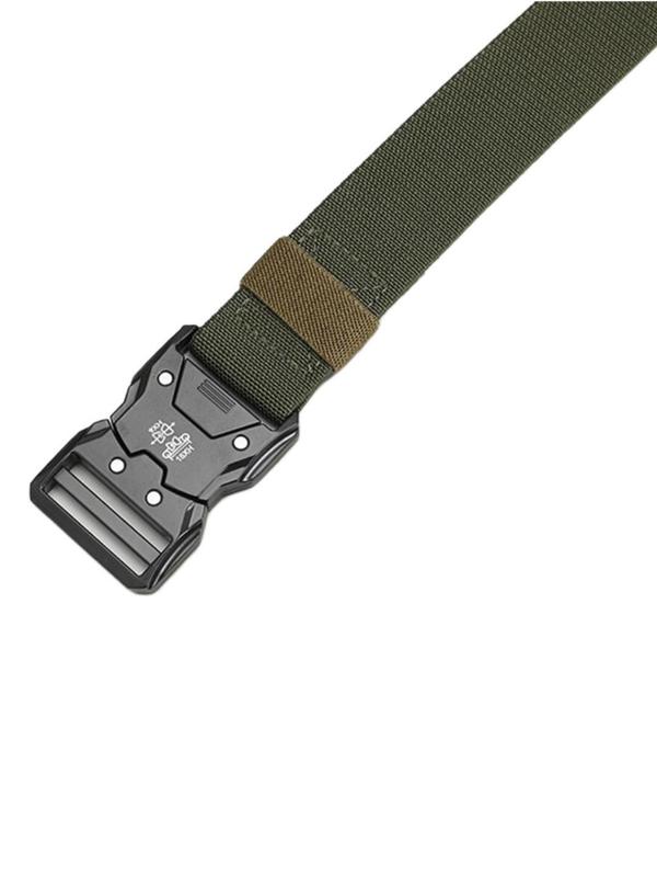 Men's Fashion Solid Color Elastic Designer Belt, Tactical Quick Release Snap Leisure Belt As Gift, Casual Nylon Waistbelt for Daily Use, Waistband for Jeans, Pants, Daily Clothing Accessory