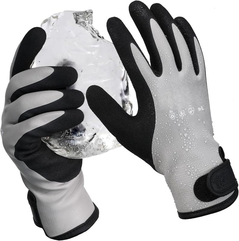 Waterproof Winter Gloves for Cold Weather, Insulated Work Gloves for Men & Women, Freezer Gloves with Grip