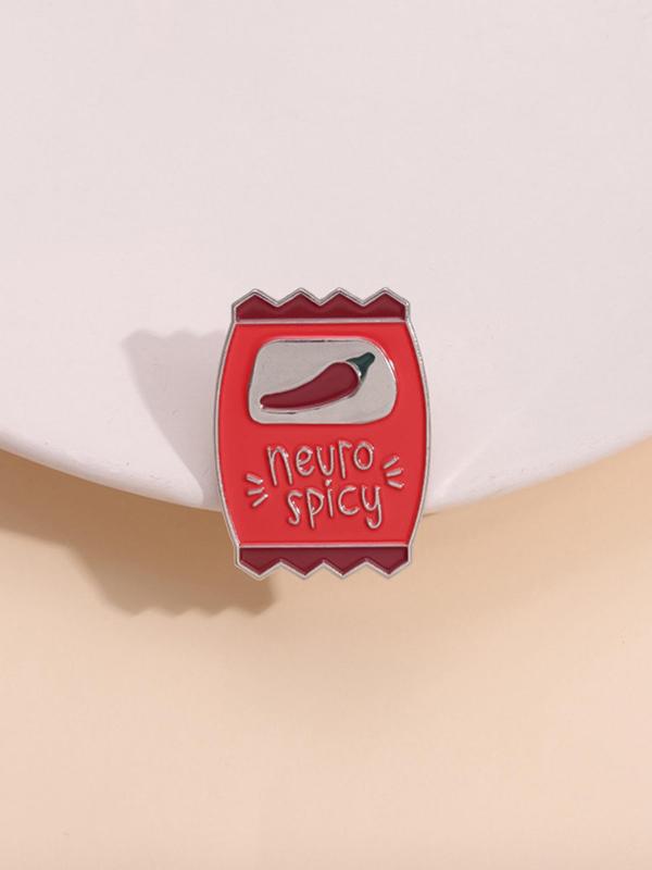 Neuro Spicy Sauce Badge, Cute Brooch, Fashion Accessories for Women & Men, Trendy All-match & Exquisite Brooch for Birthday Gift