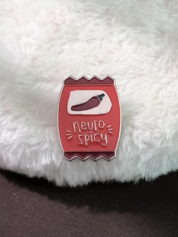 Neuro Spicy Sauce Badge, Cute Brooch, Fashion Accessories for Women & Men, Trendy All-match & Exquisite Brooch for Birthday Gift