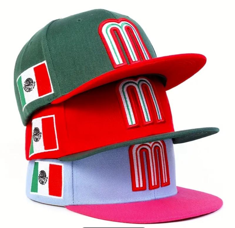 Mexican Flag Folding Baseball Cap, Sunshade Adjustable Hat For Spring And Autumn Travel, Travel Seaside Party