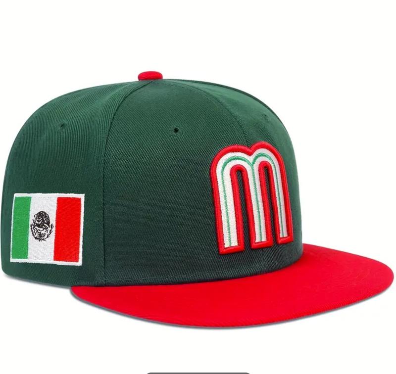 Mexican Flag Folding Baseball Cap, Sunshade Adjustable Hat For Spring And Autumn Travel, Travel Seaside Party