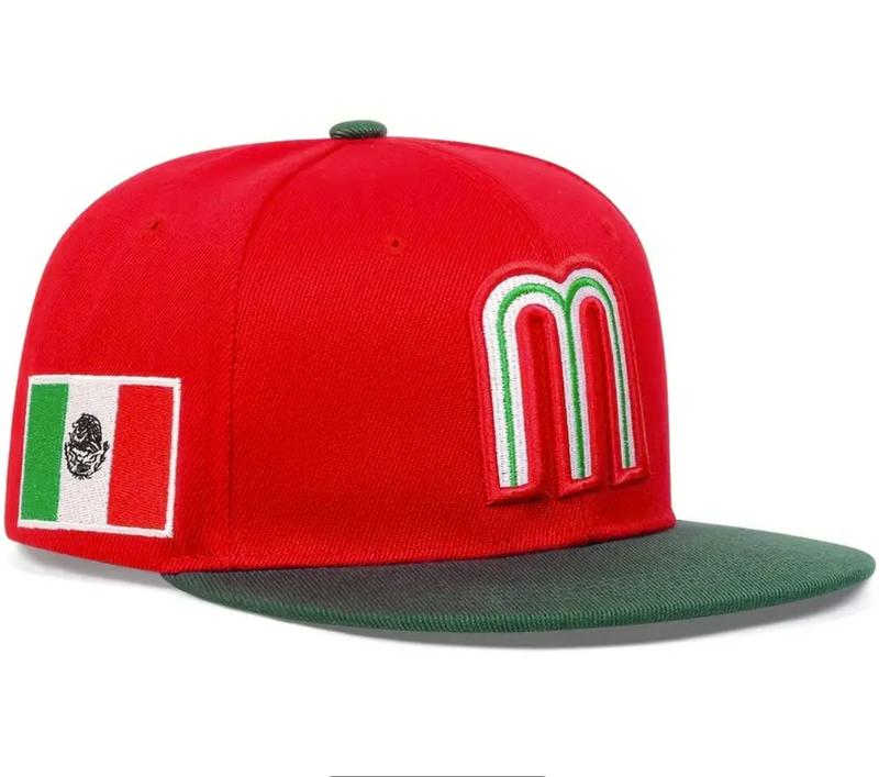 Mexican Flag Folding Baseball Cap, Sunshade Adjustable Hat For Spring And Autumn Travel, Travel Seaside Party