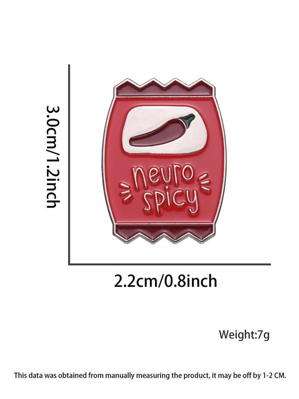 Neuro Spicy Sauce Badge, Cute Brooch, Fashion Accessories for Women & Men, Trendy All-match & Exquisite Brooch for Birthday Gift