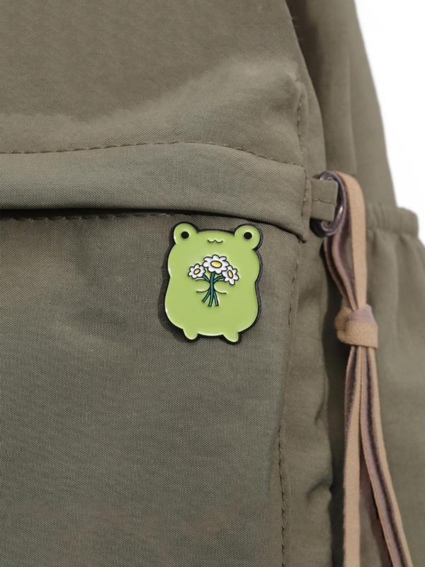 Cute Cartoon Frog Design Brooch,  Cute Animal Badge, Fashion Accessories for Daily Decoration, Suitable for Backpacks, Jeans, Scarves, Hats Decoration