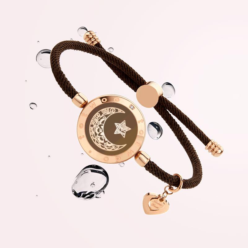 totwoo Sun&Moon Touch Bracelets Long Distance with Functional Love Connect Gift For Boyfriend or Girlfriend or your Familay