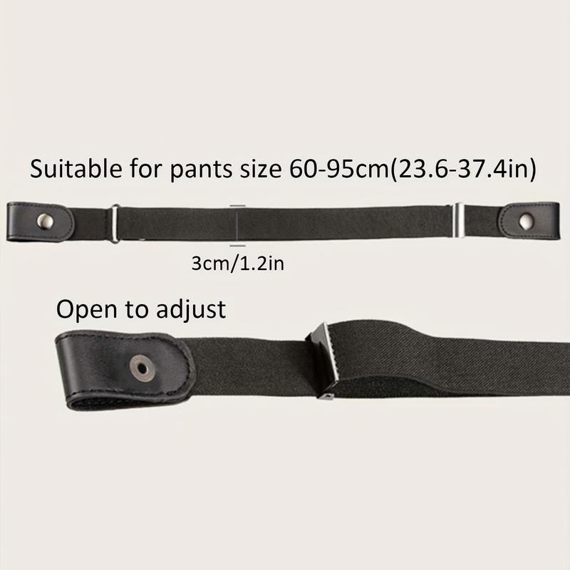 1 pc Tummy Control Belt - Elastic Adjustable Waistband for Jeans and Pants - No Buckle Design for Comfort and Convenience