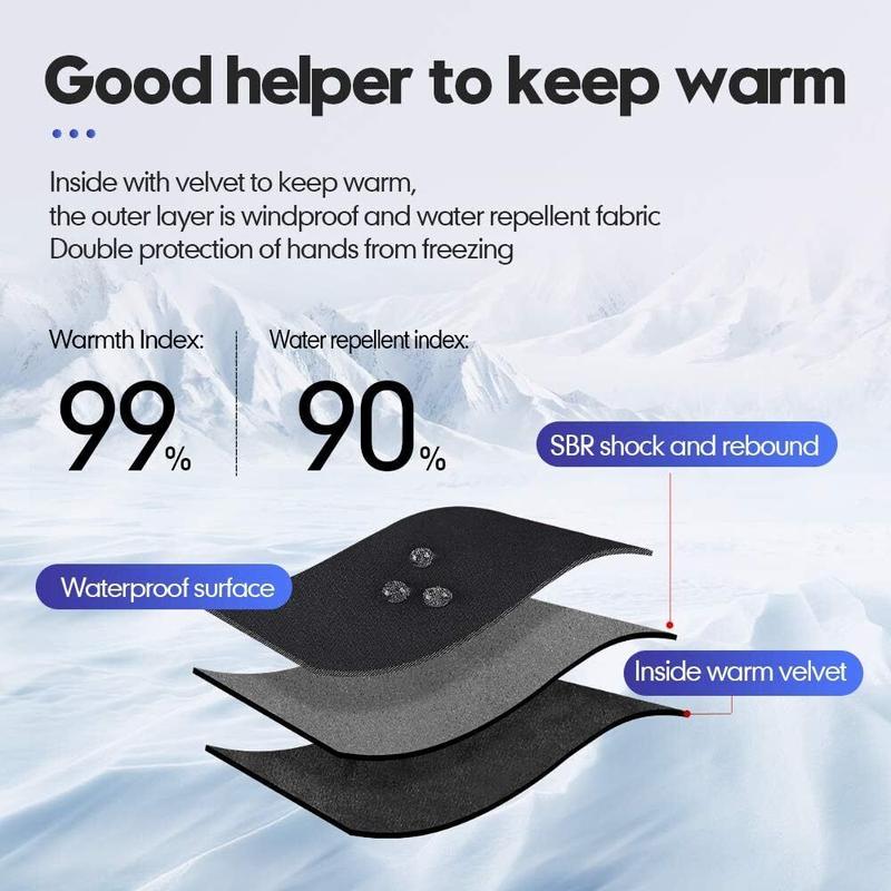 -10°F Waterproof & Windproof Touch Screen Winter Gloves for Men - Ultimate Warmth, Grip, and Comfort for Cold Weather Activities!