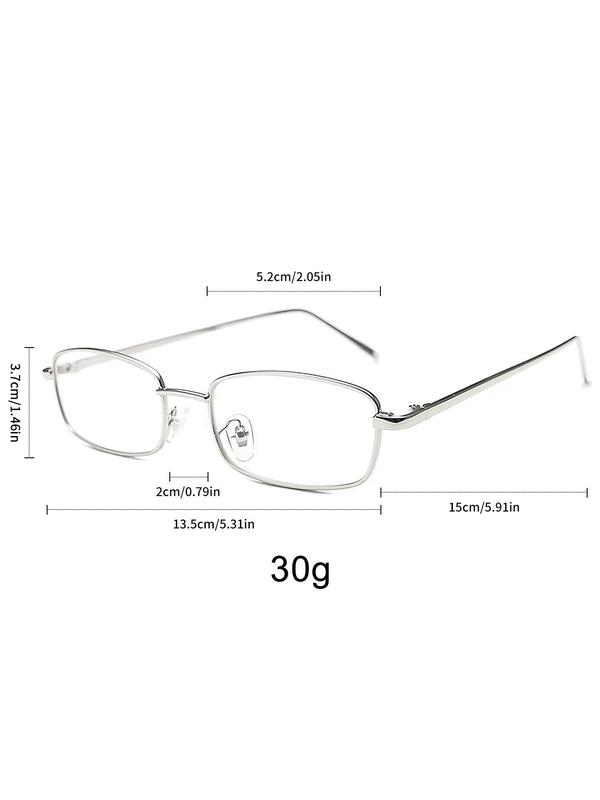 Simple Eyeglasses for Everyday Use, Basic Flat Frame Eyeglasses for Women & Men, Fashion Eyeglasses for Work, Daily Clothing Decor, for Student Daily Use