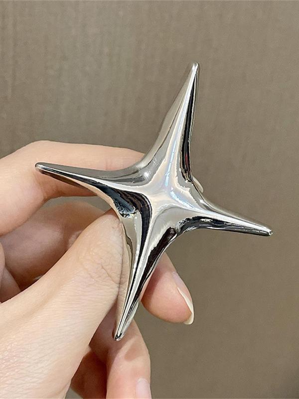 Women's Elegant Star Design Brooch, Exquisite Trendy Brooch, Fashionable Clothes Accessories for Women & Girls for Daily & Party Decoration