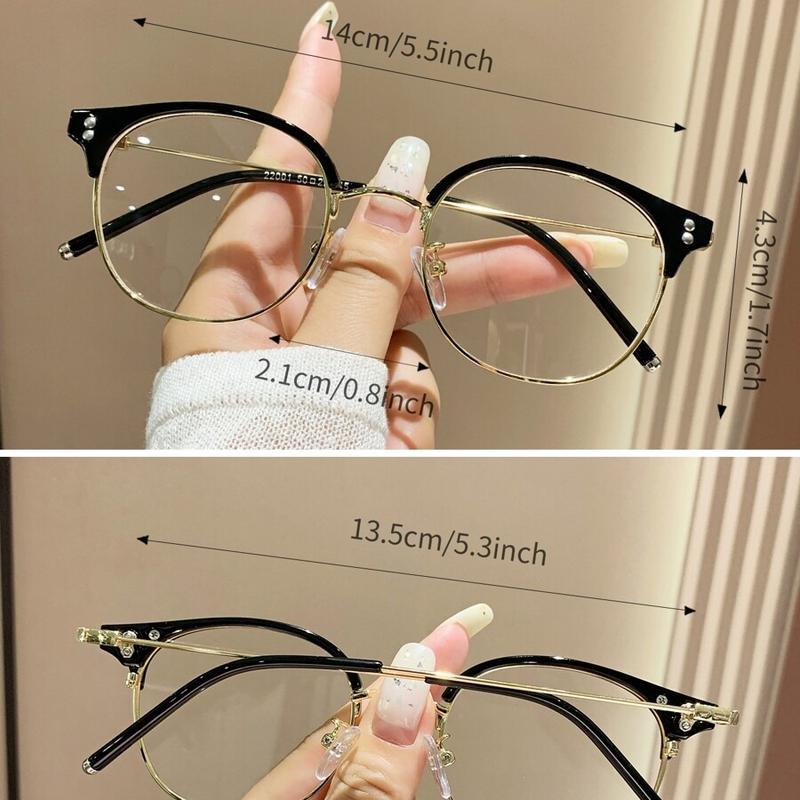 Fashionable Round Anti Blue Light Glasses For Daily Wear & Decor Clear Glasses Accessories Blue Light Glasses Accessories For Women