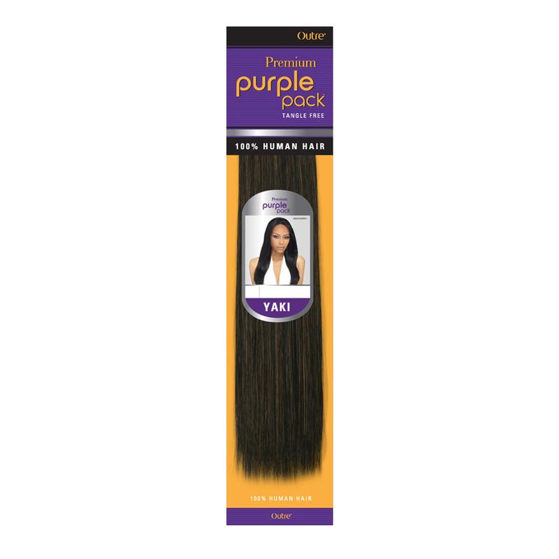 Outre Human Hair Weave Premium Purple Pack Yaki