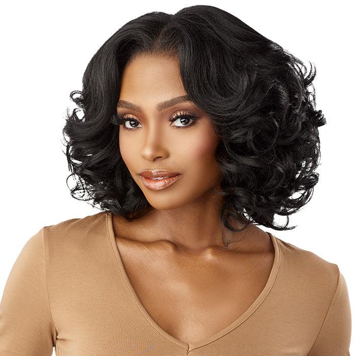 Sensationnel Curs Kinks & Co Glueless Synthetic Kinky Edges 13x6 HD Lace Front Wig - 13x6 KINKY BODY WAVE 14