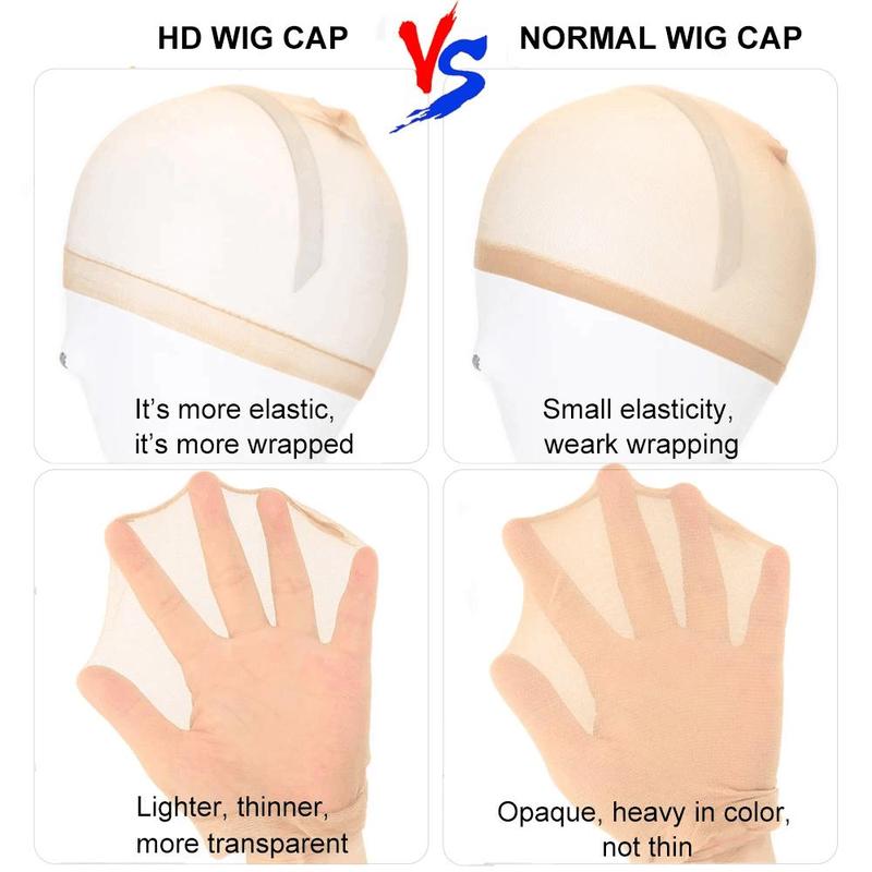 Transparent Breathable Bald Cap For Wig 1 Count HD Wig Caps For Women