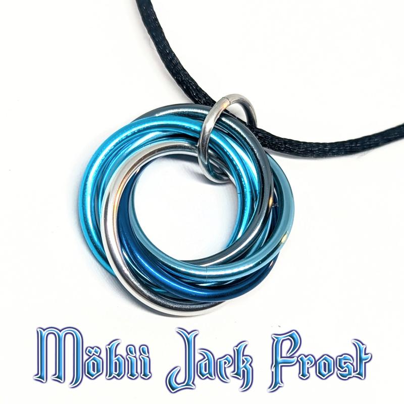 Möbii Happy Holidays Jewelry - Stylish Fidget Keychains, Necklaces, or Earrings - by Steel Lynx