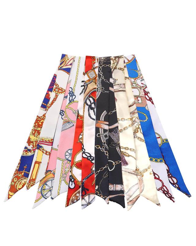 6 Pack Scarf Bags for Women Handbag Scarfs Band Narrow Scarf Hair Neck Scarf Neckerchief Scarf Head Wrap Fashion Gifts for Women