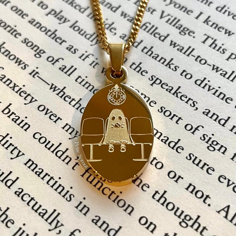 Ghostly Waiting Double-Sided Necklace