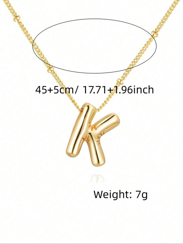 Letter Pendant Necklaces for Women, Initial Necklace, Summer 2024 Jewelry for Party, Daily Decor, Trendy & Exquisite Summer Jewellery, Gifts for Girlfriend