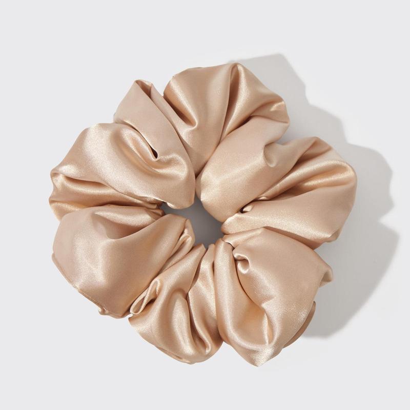 Cloud 9 Satin Scrunchie in Champagne Color