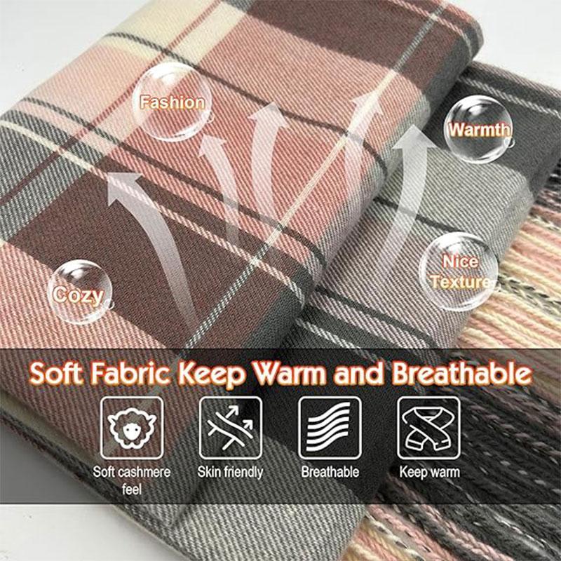 Electric Heated Scarf, Rechargeable Neck Heating Pad with 3-Temperature, Winter Warmth Gift Thanksgiving Gift for Family & Friends (No Power Bank Included)