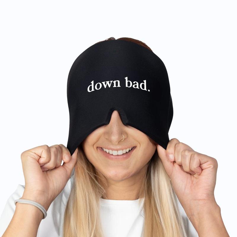 Cooling Hangover Relief Cap - “Down Bad” - Soft and Stretchable Gel, Headache & Migraine Relief