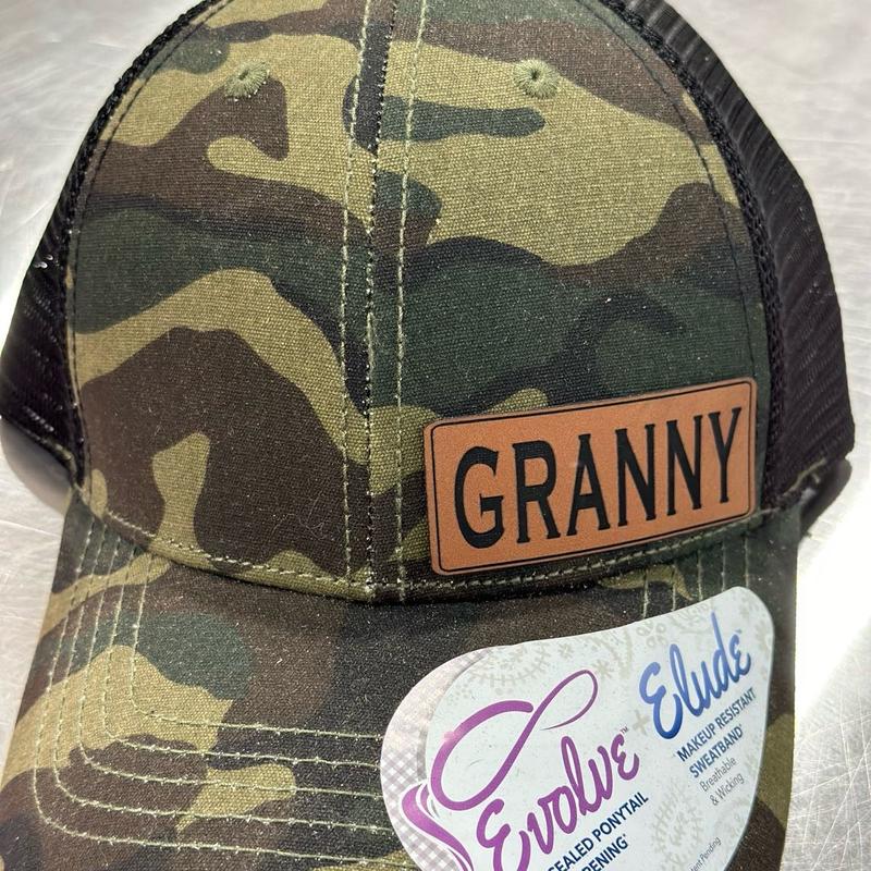 Nana, Mawmaw, Mimi, Granny, Grandma, Maw, ponytail hat