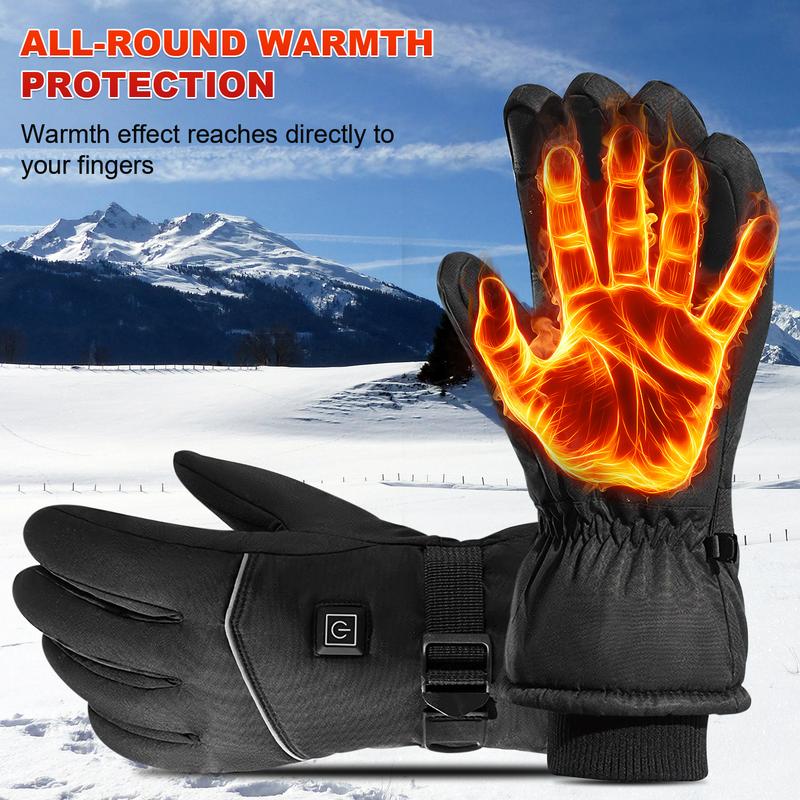 Heated Gloves,Three positions with switch, Touchscreen Electric Gloves Winter Warm Heating Gloves,Outdoor Indoor Waterproof Hand Warmer Gloves.