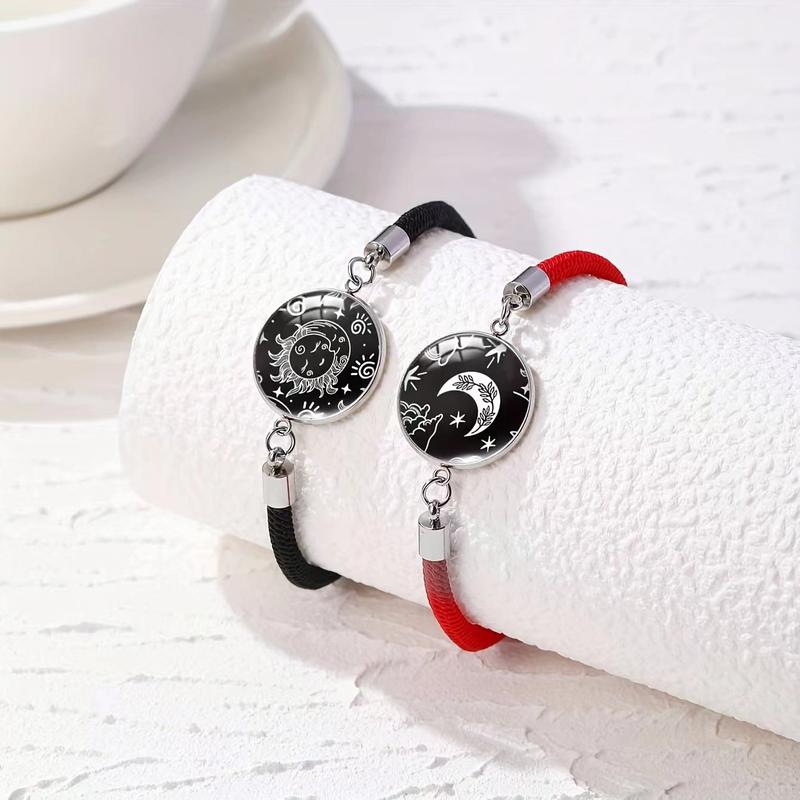 Sun and Moon Lovers Luminous Couple Bracelet