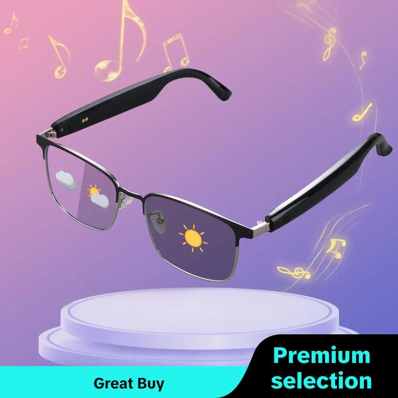 Smart Bluetooth-Comaptible Glasses, Outdoor Sports Listening To Music Glasses, 1 Count High Sound Quality Glasses, Driving Navigation Bluetooth-compatible Glasses for Men and Women