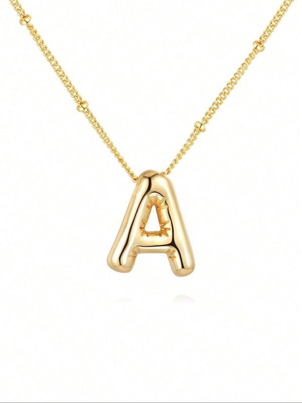 Letter Pendant Necklaces for Women, Initial Necklace, Summer 2024 Jewelry for Party, Daily Decor, Trendy & Exquisite Summer Jewellery, Gifts for Girlfriend