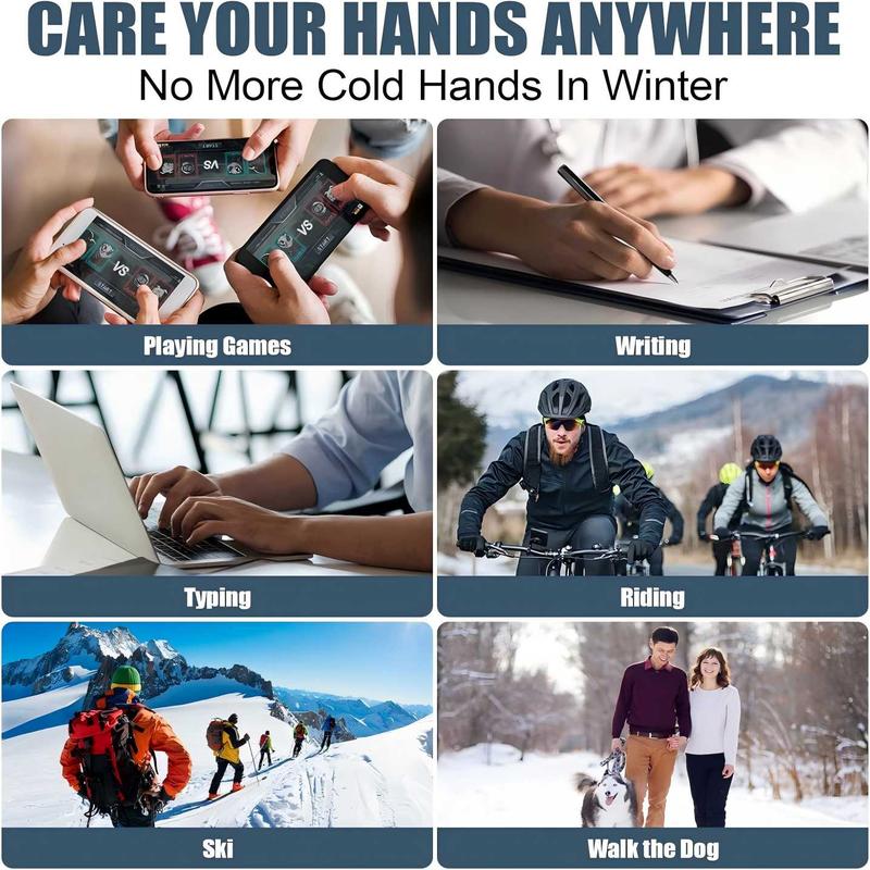 Electric Heated Gloves, USB Rechargeable Waterproof Touch Screen Insulation Hand Warmer, Indoor & Outdoor Sports Gloves for Cycling, Hiking & Walking Dogs, Christmas Gift