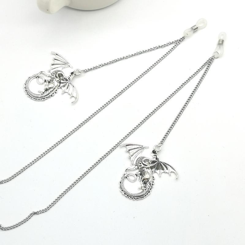 Flying Dragon Pendant Glasses Chain Bronze Silver Sunglasses Glasses Chain Glasses Chain Personalized Glasses Necklace