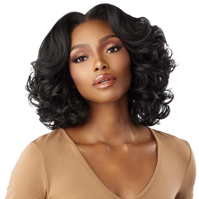 Sensationnel Curs Kinks & Co Glueless Synthetic Kinky Edges 13x6 HD Lace Front Wig - 13x6 KINKY BODY WAVE 14