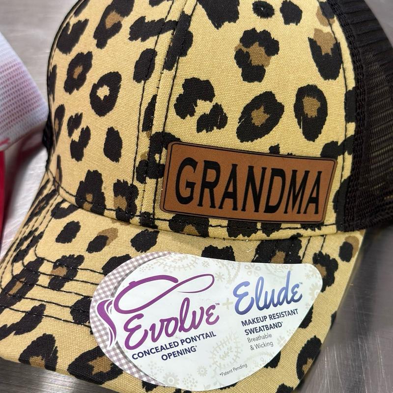 Nana, Mawmaw, Mimi, Granny, Grandma, Maw, ponytail hat