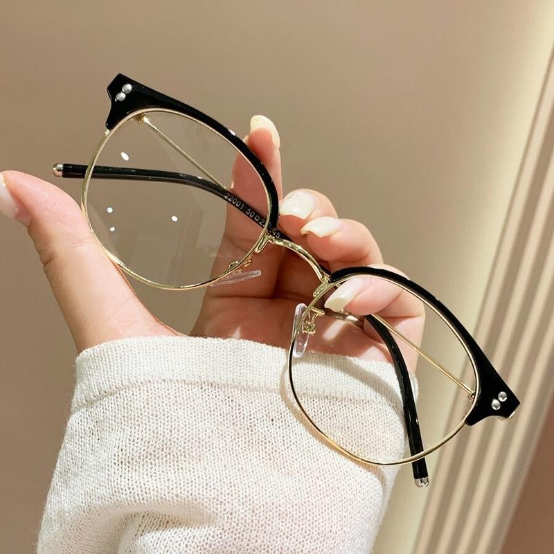 Fashionable Round Anti Blue Light Glasses For Daily Wear & Decor Clear Glasses Accessories Blue Light Glasses Accessories For Women