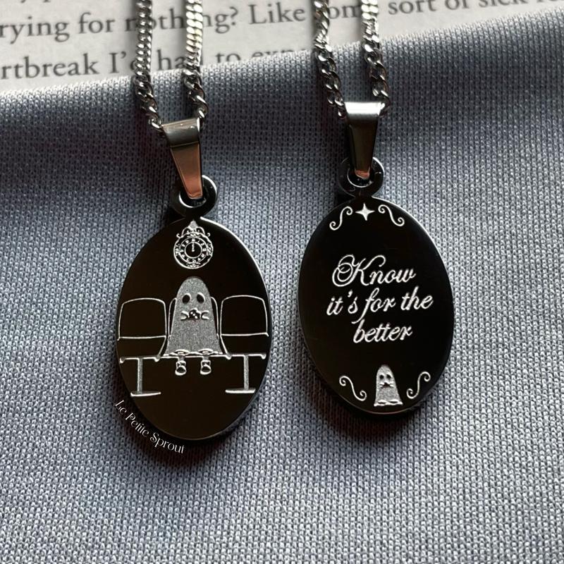 Ghostly Waiting Double-Sided Necklace