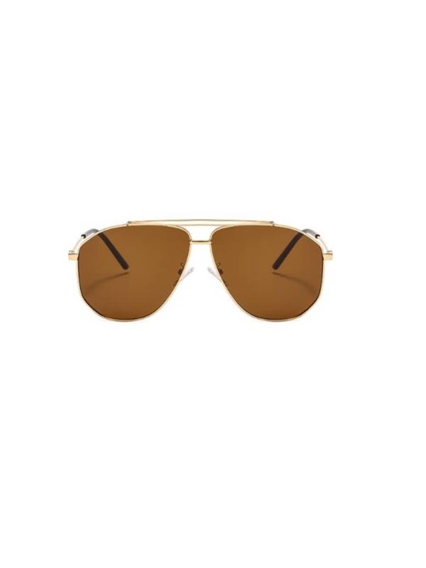 Vintage Fashionable All-match Tinted Lens Aviator Sunglasses for Everyday Use, 1 Pair Retro Outdoor Sports Sunglasses, Fashion Sunglasses for Men and Women