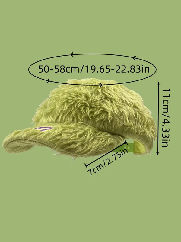 Unisex Street Trend Number Embroidery Baseball Cap, Trendy Soft Plush Hat, Warm Fashionable Hat for Outdoor Activities