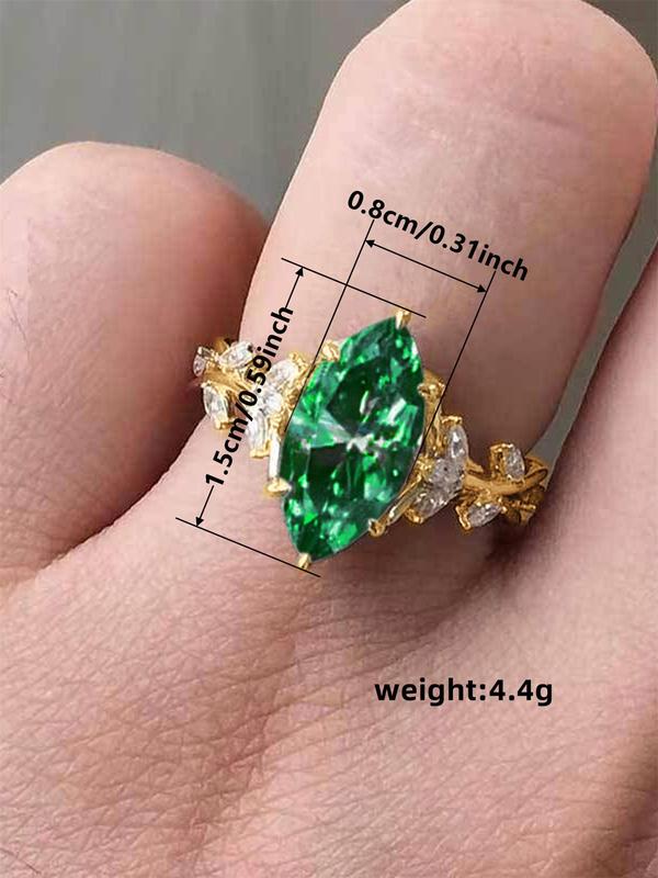 Minimalist Elegant Hollow Out Design Rhinestone Decorated Ring, Fashion Accessories for Women for Party, Daily Clothing Decor, Trendy All-match & Exquisite Jewelry for Birthday Gift