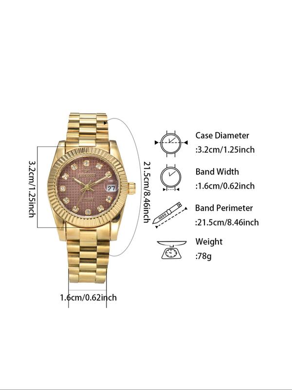 Women's Elegant Rhinestone Decorated Quartz Watch, Exquisite Trendy Wristwatch, Fashionable Watch for Women As Gift with Box