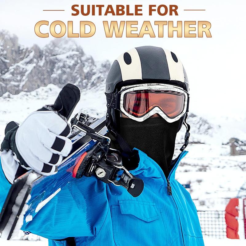 Winter Neck Warmer Face Ski Mask: Neck Gaiter Wind Protection Face Cover Fleece Balaclava Scarf for Men Women