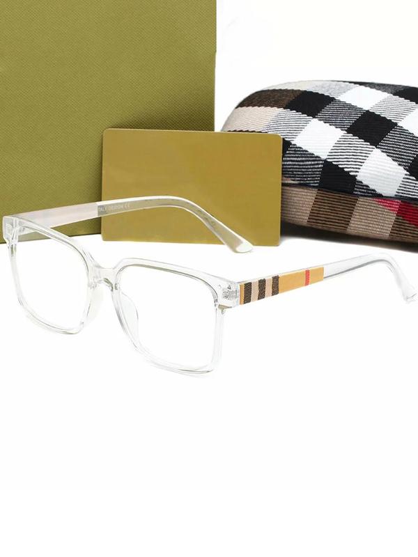 Vintage Square Frame Eyeglasses, Fashion Clear Lens Eyewear for Women & Girls, Fashion Eyeglasses for Work, Daily Clothing Decor, Perfect for Student Daily Use