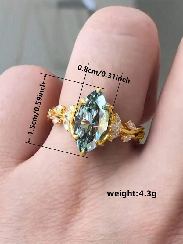 Minimalist Elegant Hollow Out Design Rhinestone Decorated Ring, Fashion Accessories for Women for Party, Daily Clothing Decor, Trendy All-match & Exquisite Jewelry for Birthday Gift