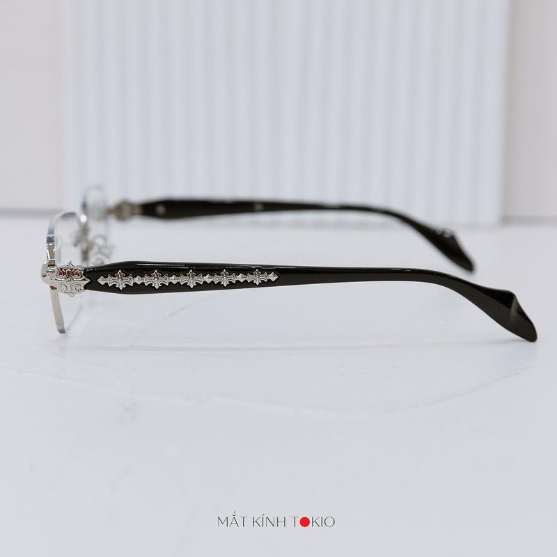 Chrome Heart Glasses Luxurious High Quality Rimless for Men and Women Unisex Chrome Heart Glasses in Titanium Stainless Steel Fashion