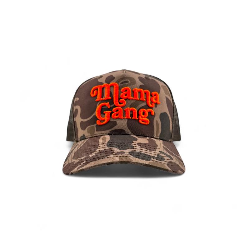 Mama Gang Trucker Hat Duck Camo