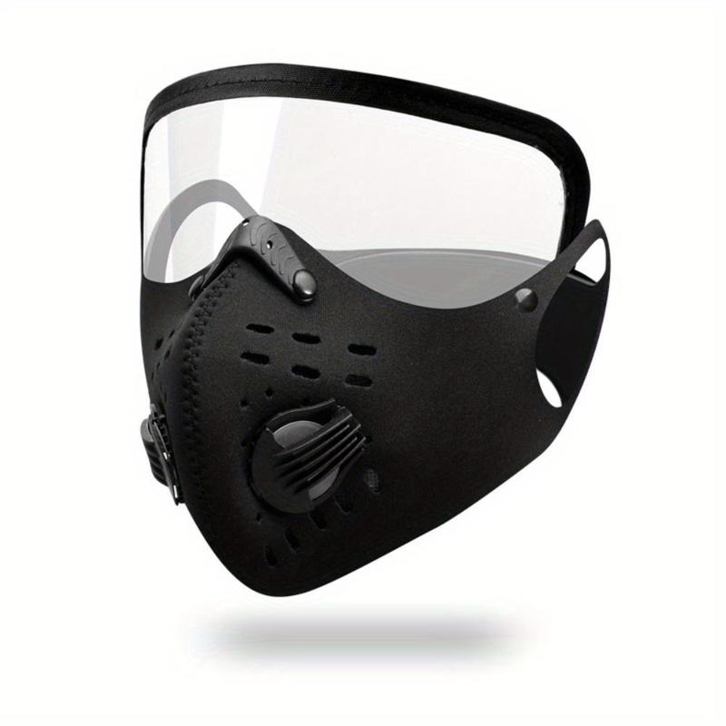 Reusable Face Mask with Advanced Exhalation Valve, 1 Count Dust-proof Face Mask with Built-in Filter, Ideal for Outdoor Activities, Unisex