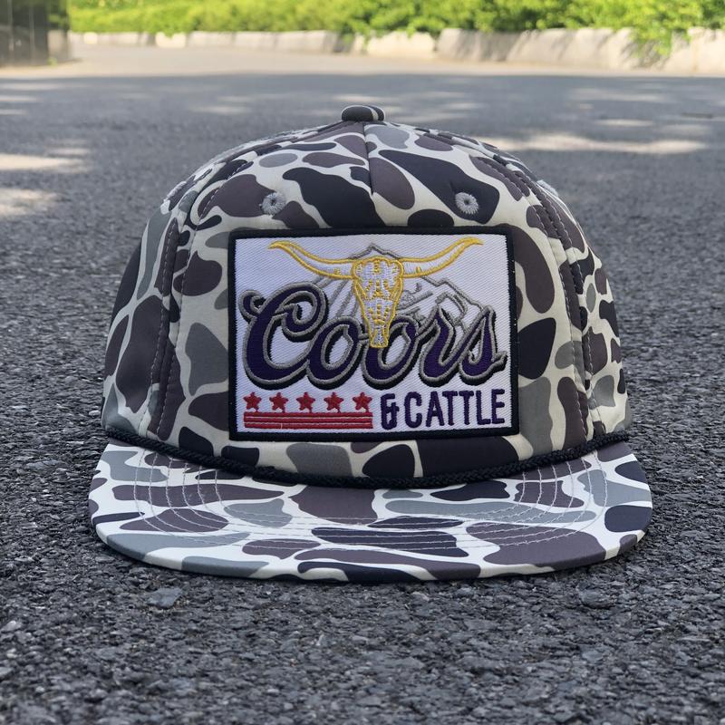 Retro Vintage Busch Light, Natural Light, Miller Lite, Coors, Michlob Ultra Camo SnapBack Hat