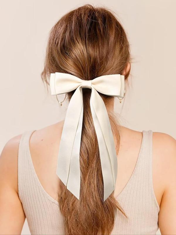 Women's Elegant Bow Decor Hair Clip, Sweet and Versatile Hair Clip for Back Of Head Suitable for Hair, Fashion Hair Accessories for Party, Daily Clothing Decor